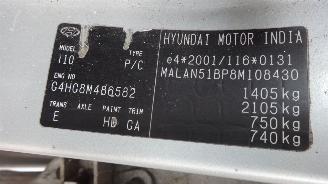 Hyundai I-10 (F5) Hatchback 1.1i 12V (G4HG) [49kW] picture 9